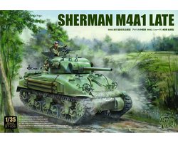 Border Model Modelbouwpakket Militaire voertuigen - BT056 Sherman M4A1 Late Versie WWII - Amerikaanse Tank Plastic - 1:35 -