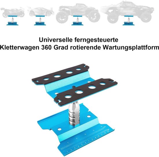 Aluminium RC Auto Reparatiestand met 360 Graden Rotatie — afbeelding 5