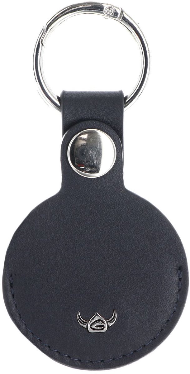 Golden Head Leren sleutelhanger Polo Schlüsselanhänger für AirTag 5113 Marineblau donkerblauw