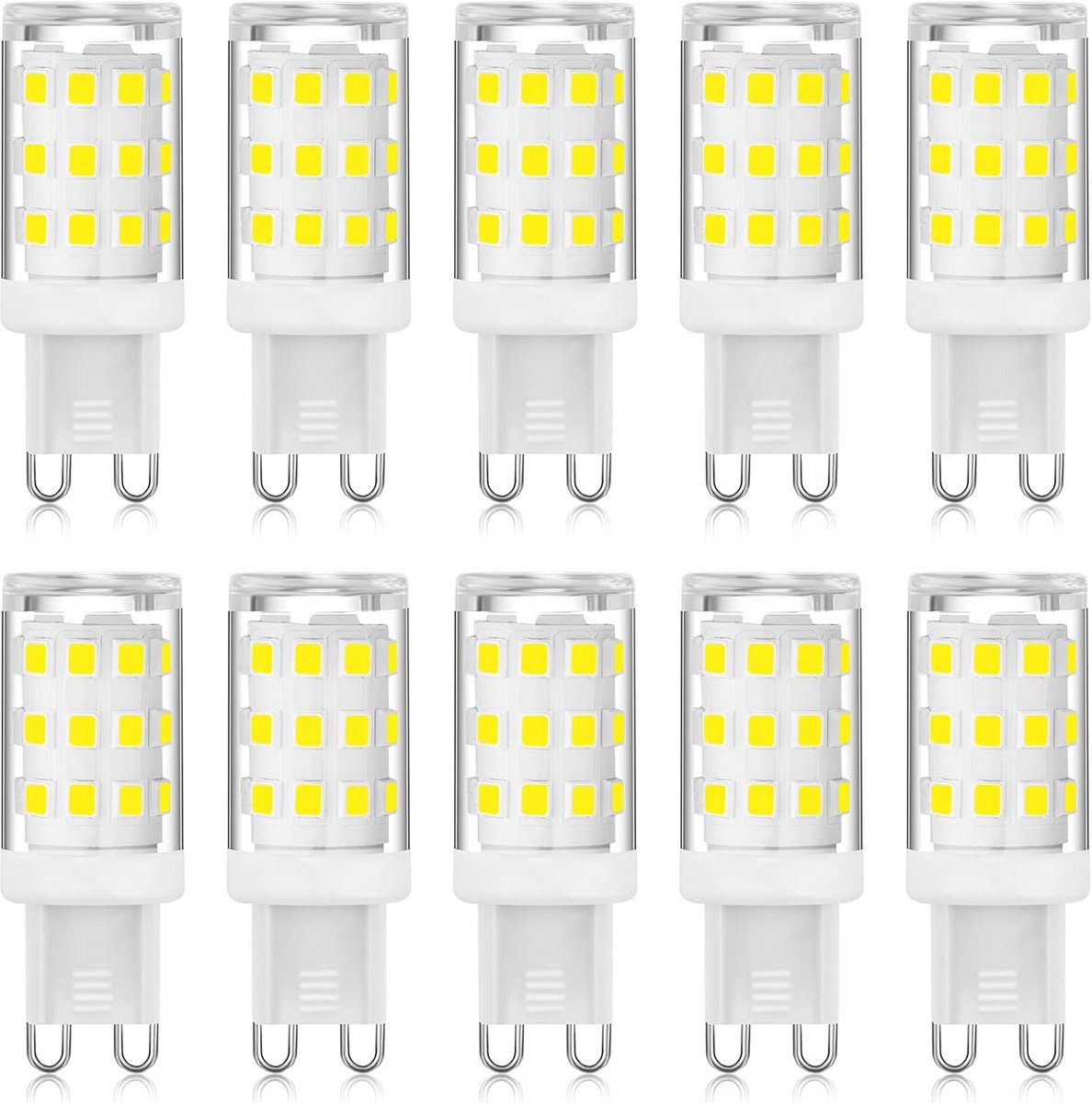 LED G9 Lampen 3W - Flikkervrij, Koud Wit, 6000K, Energiezuinig, 10 Stuks