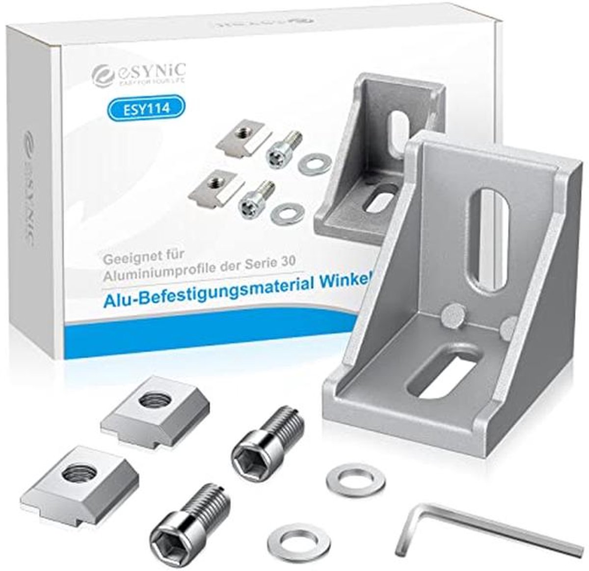 Hoekbevestiging 35x35x28mm - Bevestigingsmateriaal voor Systeemprofielen