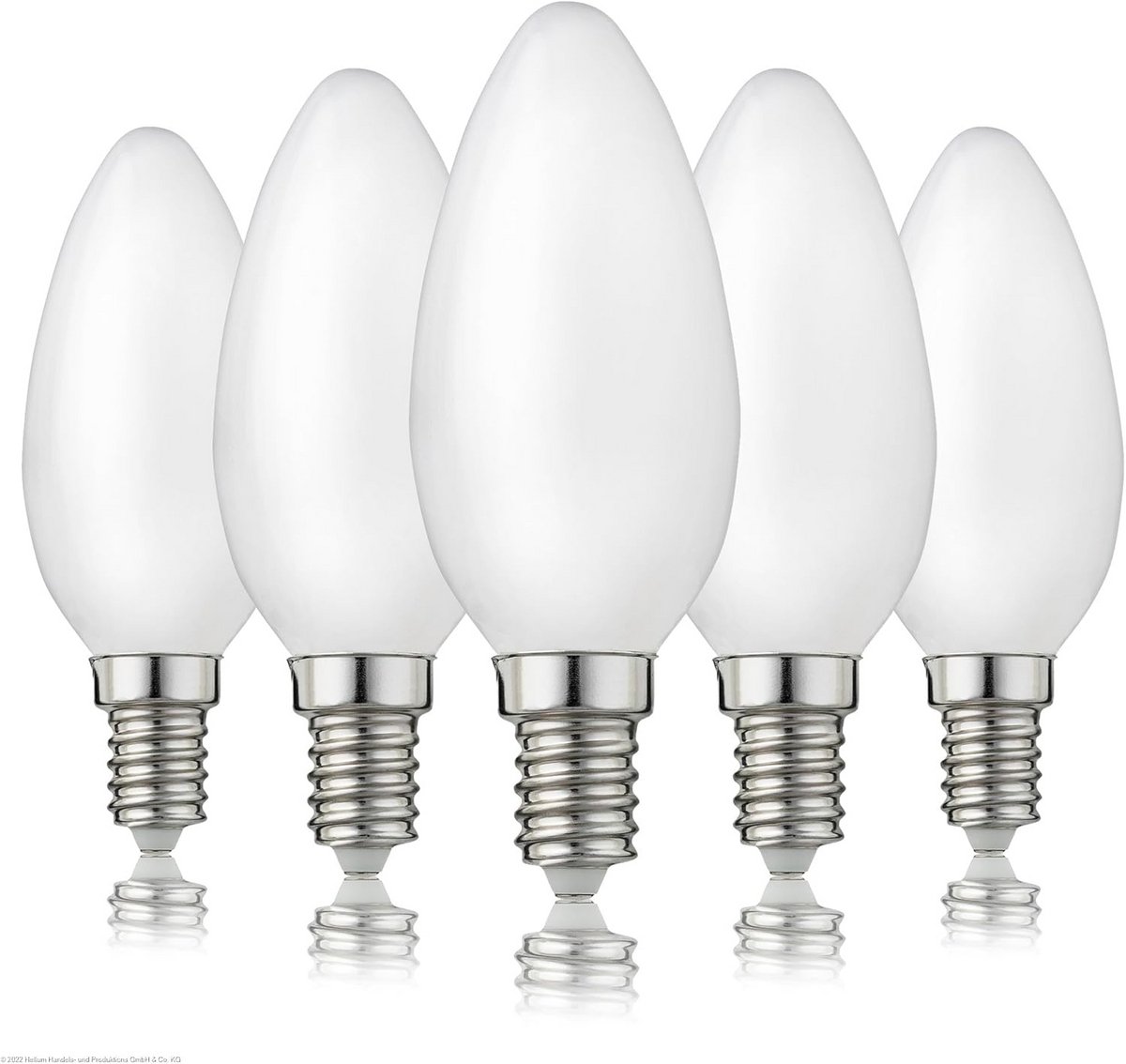 E14 Led-gloeilamp Kaarslamp Set van 5 - 2,5W Warm Wit LED - Vervangt 25W Gloeilamp
