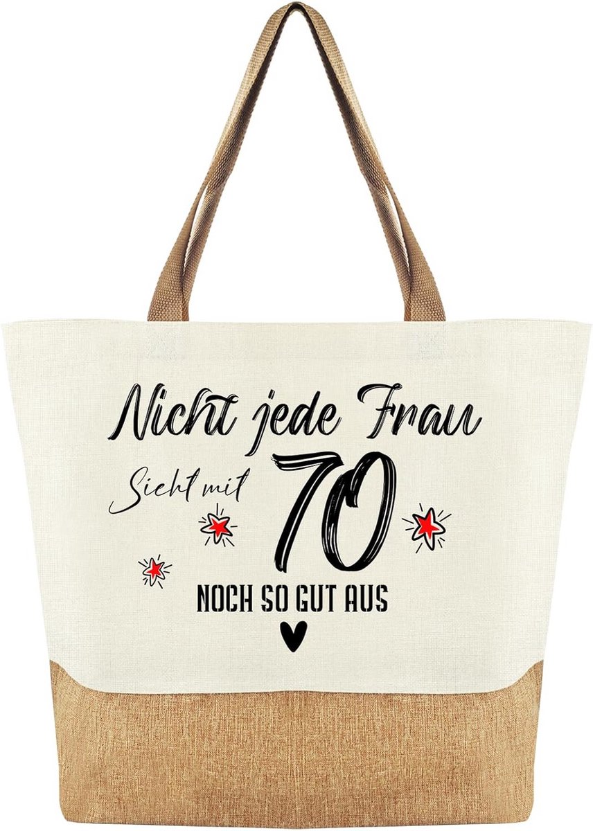 Jute Boodschappentas voor Dames - Perfect Verjaardagscadeau voor Vrouwen