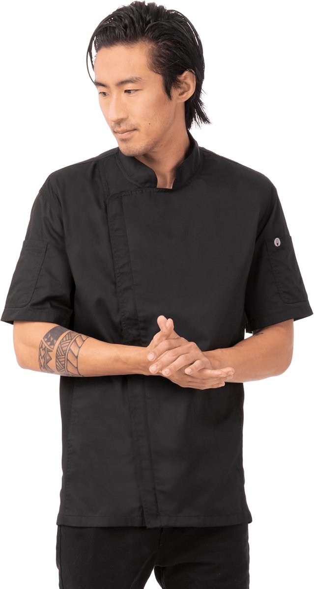 Zwarte Chef-koksjas voor Heren, 3XL - Duurzaam en Betrouwbaar