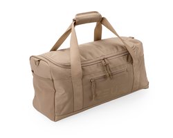 ZEUZ Sporttas Dames & Heren voor Fitness & CrossFit – Sportzak & Sport Tas – Schoudertas – Gym Duffel Bag – Reistas & Weekendtas – 35 Liter - Beige