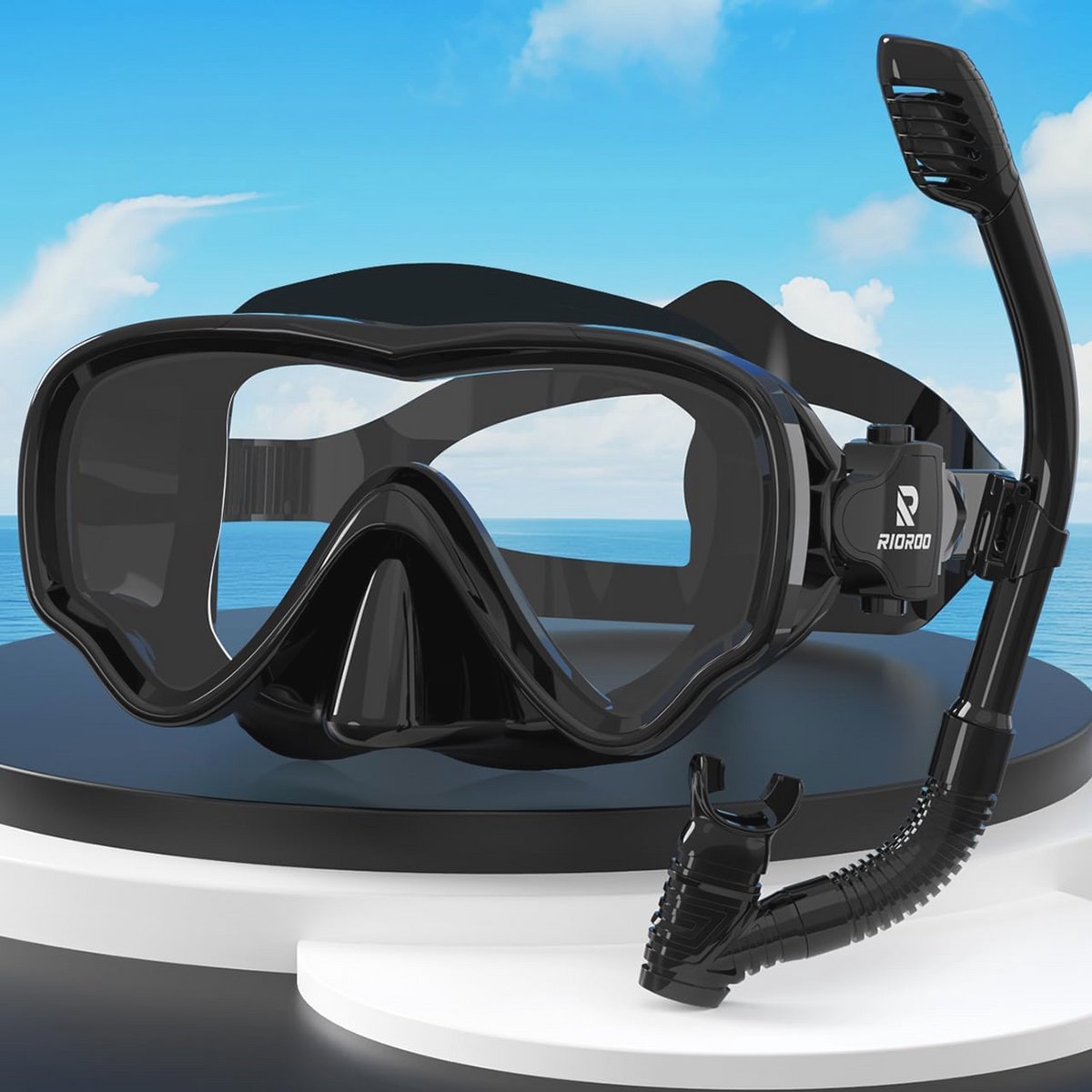 Snorkelset voor Kinderen - Anti-condens, Lekbestendig & Waterdicht - Droge Snorkelbril voor Jongens en Meisjes van 4-14 Jaar