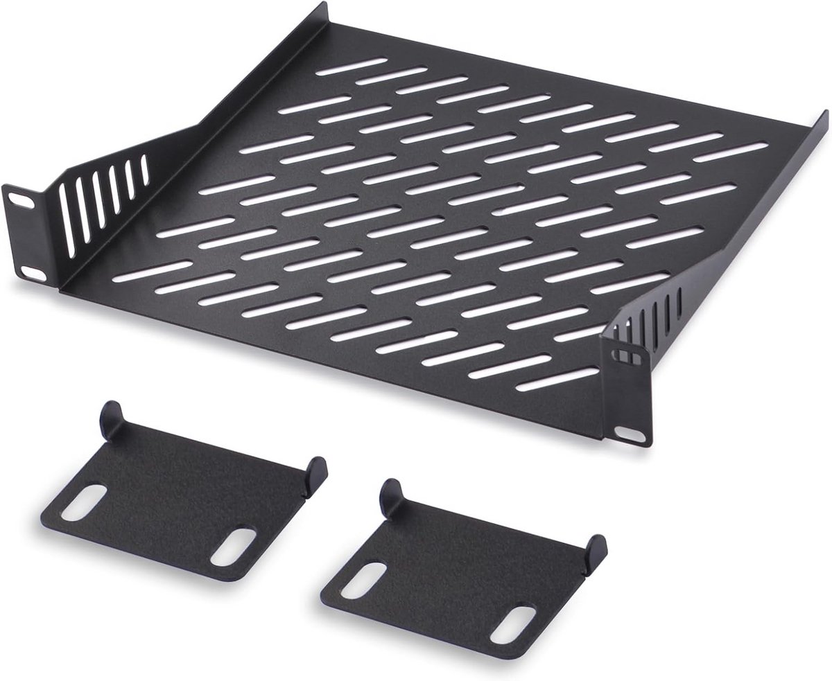 10 Inch 1U Server Rack Plank - Geventileerd Wandgemonteerd Rack voor Netwerkapparatuur