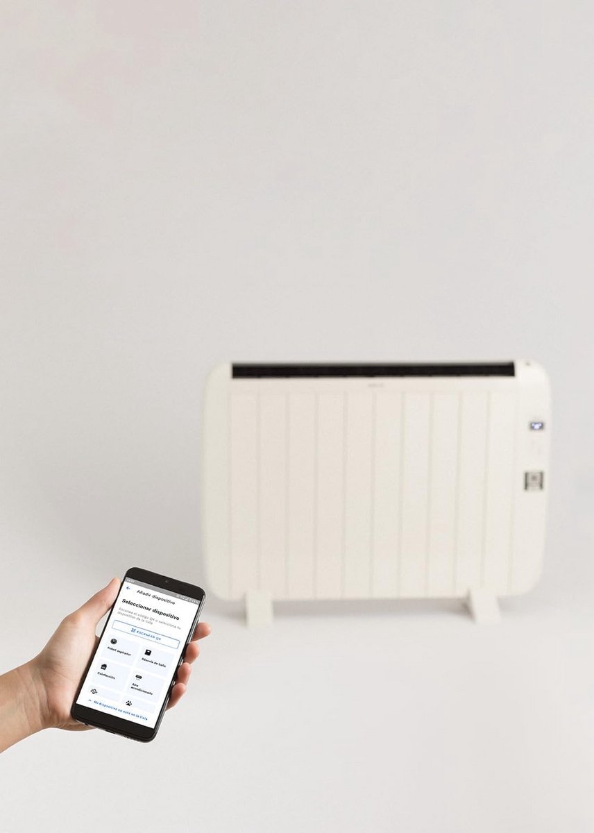 Elektrische convectorradiator met Wifi en 24-uurs-timer - 1500W, Wit – foto 3