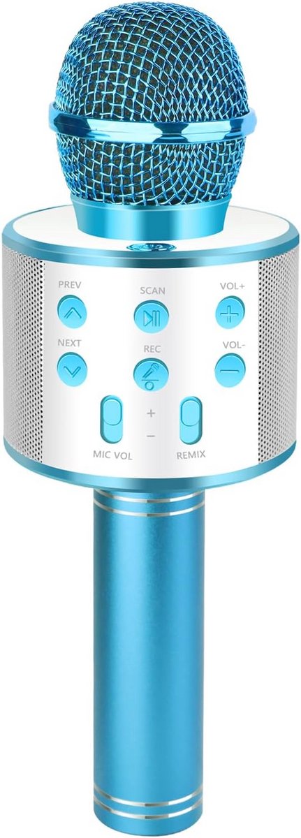 Draadloze Karaoke Microfoon voor Kinderen - Bluetooth Speelgoed Microfoon voor Jongens en Meisjes (3-12 jaar)