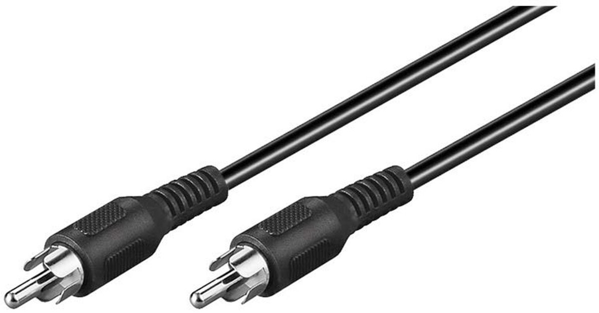 2 Meter Mono Tulp Kabel RCA T/M Tulp (twee keer tulpstekker) voor Audio en Subwoofer