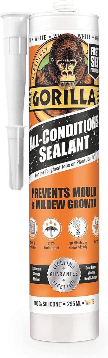Multi-Surface Sealant Silicone Wit 295ml voor Binnen en Buiten
