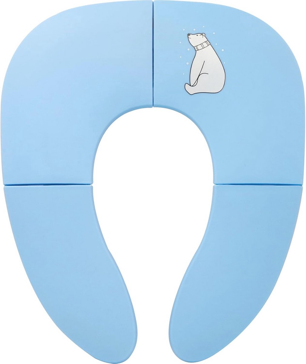 Opvouwbare reispot voor peuters - toiletbril met antislip zuignappen en gratis reistas
