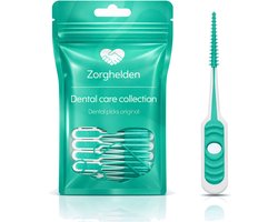Zorghelden® Dental picks 100 stuks - Voordeelverpakking - Universele maat 1,85MM - Zachte tandenstokers met mintsmaak- Tandenragers