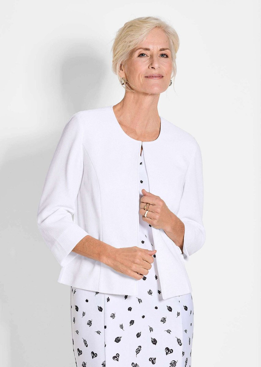 Goldner Blazer Elegante korte jersey blazer