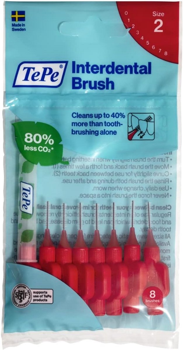 Interdental Borstels 0.5mm - Verpakking van 8 Stuks