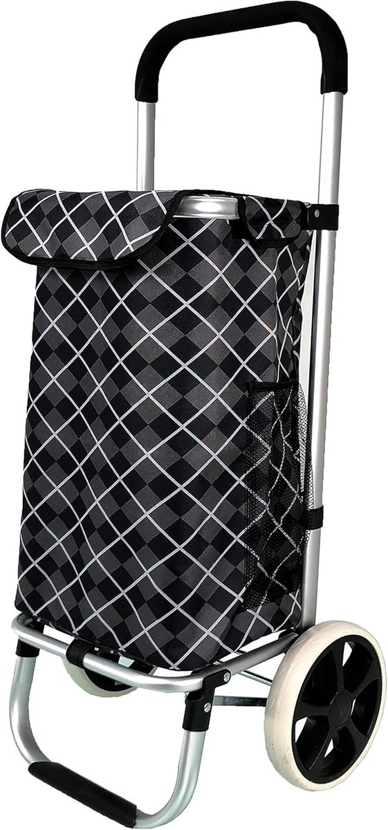 Aluminium Trolley Winkelwagen met Tas - Ideale Oplossing voor Boodschappen doen
