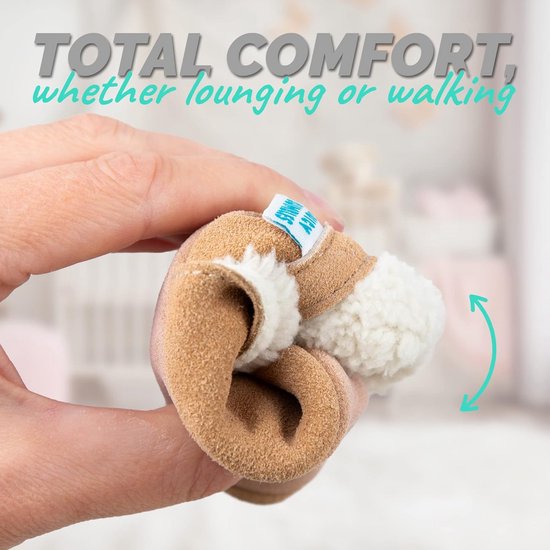 Suède Baby Slofjes met Fleece Voering - Warm en Comfortabel voor Jongen en Meisje — afbeelding 4