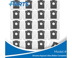 Dreame Aqua10 Ultra Roller Complete Stofzakken (20 Stuks, Plus.Parts® alternatief voor RDB8)