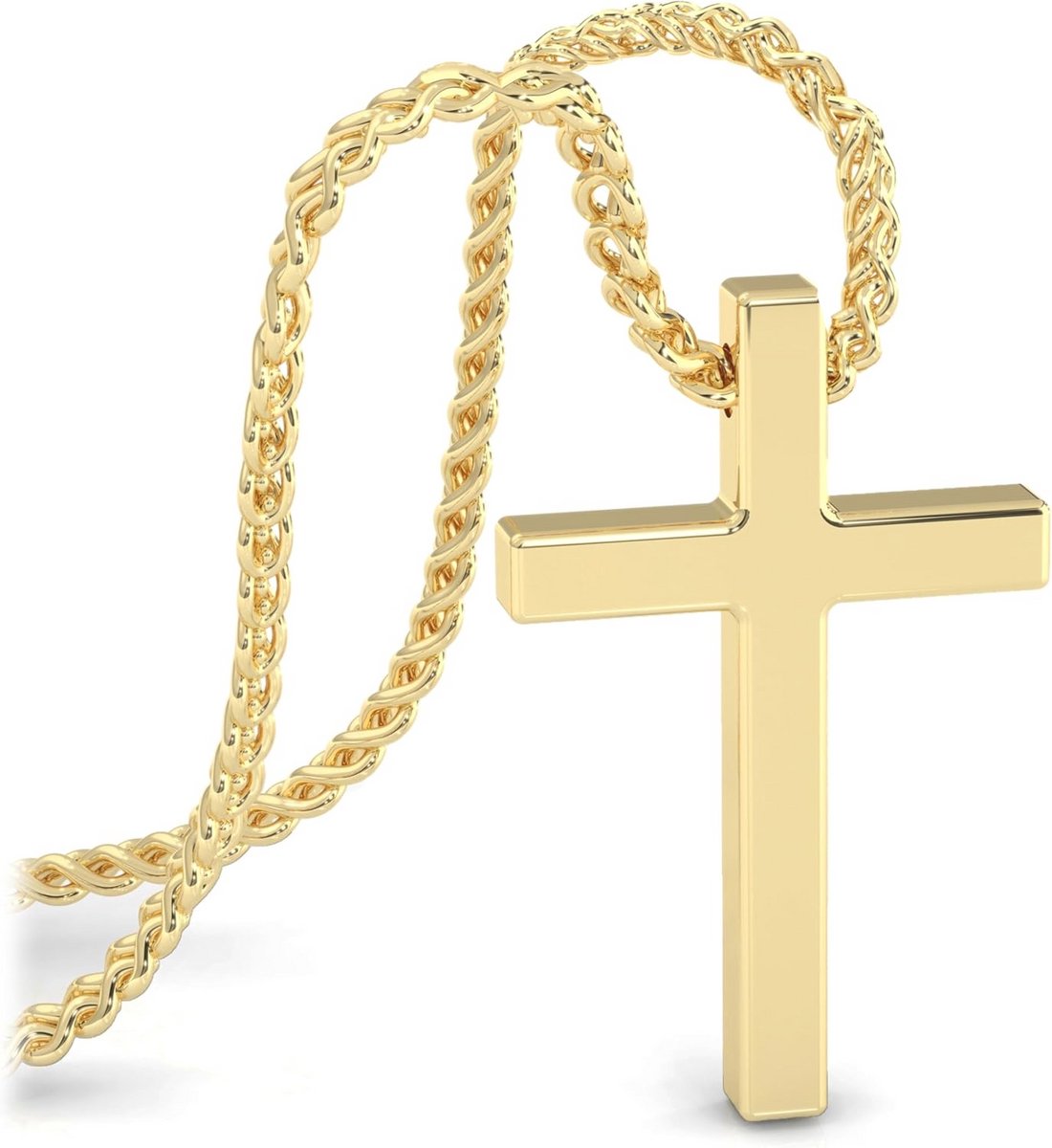 Premium Zilveren Herenketting | Roestvrij Staal | Waterdicht | Stevige Schakel | Veilige Sluiting | Verkrijgbaar in Drie Kleuren | Juwelendoosje Inclusief