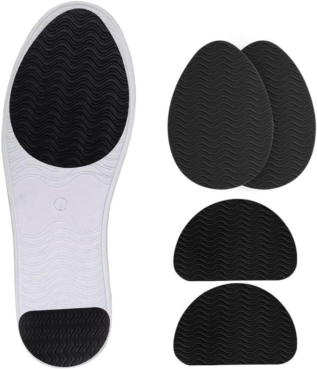 Allecta - Zelfklevende Antislip Schoenpads voor Hoge Hakken en Schoenen - Rubberen Stickers - Zoolbeschermer - Zwart