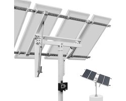 Solar Panel Mount - Enkelzijdig Volgsysteem voor Meer Vermogen - Hoog Stabiliteit voor Tuin en Terrein