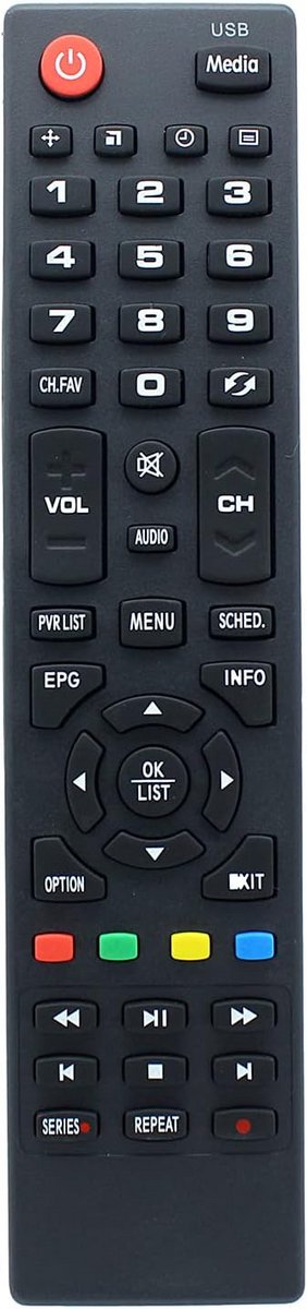 Universele Vervangende Afstandsbediening voor TEAC Televisies