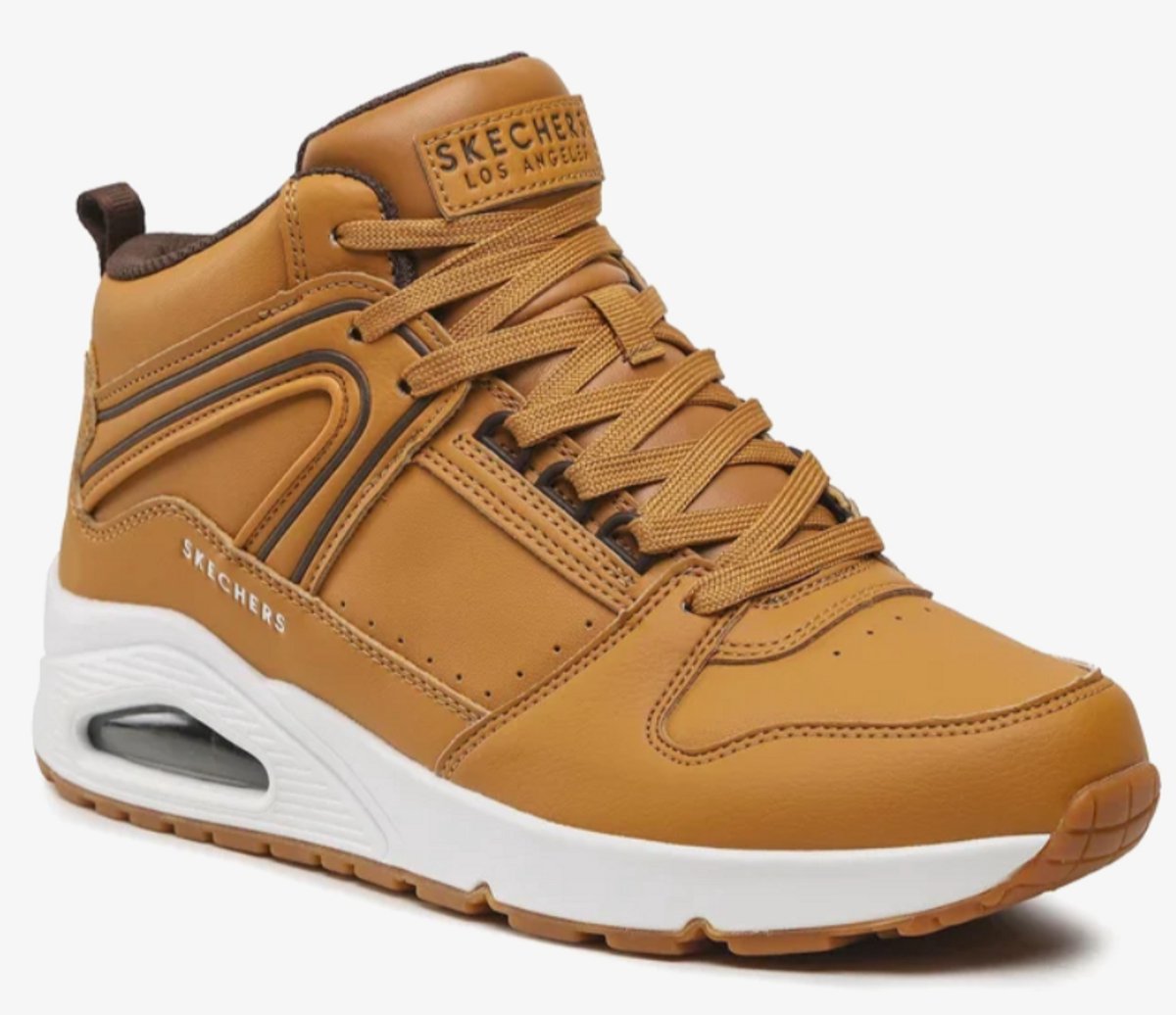 SKECHERS UNO - Comfortabele Bruine Sneakers met Air-Cooled Memory Foam Maat 41,5 EU voor Heren
