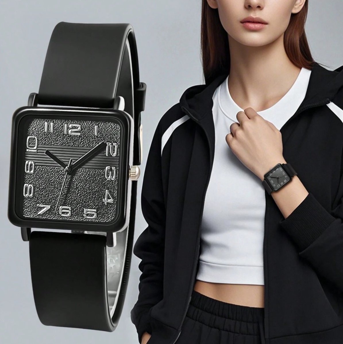 Stijlvolle Vierkante Dameshorloge