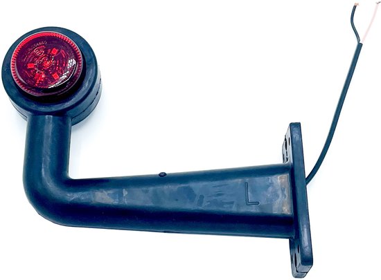 Feu de position gauche LED 90° (6 LED) Rouge/ Wit 12-24 V E4