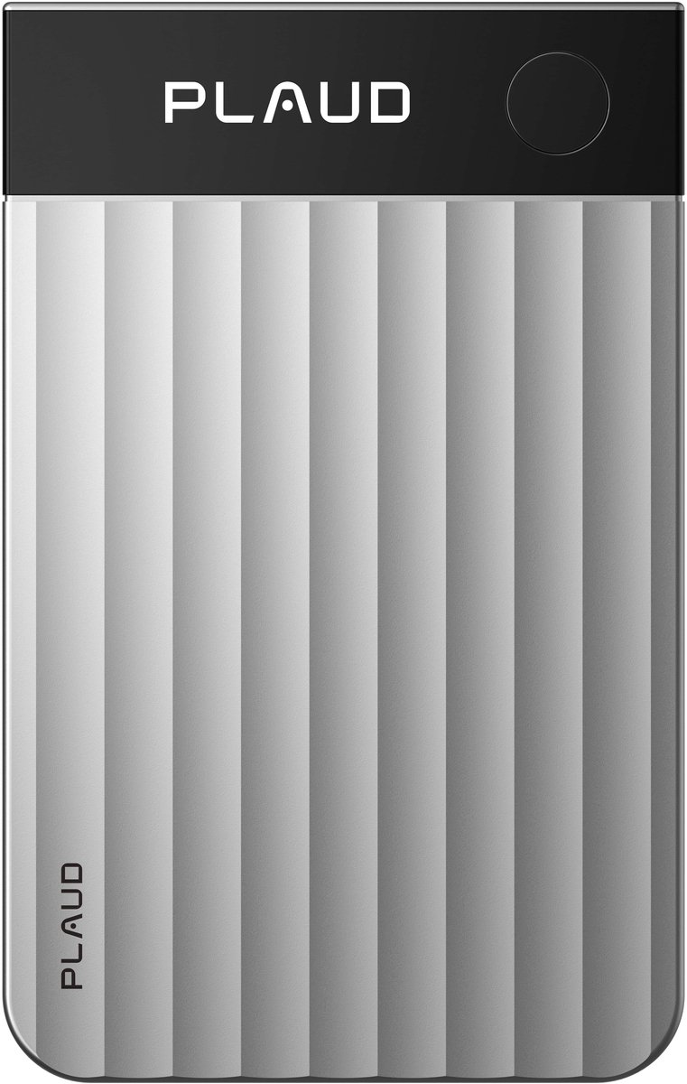 PLAUD - Note Pro Silver - LLM Empowered AI Voice Recorder - 64 gb intern geheugen - - Incl. Magnetic Black case in verpakking - Magsafe - Originele PLAUD hoes