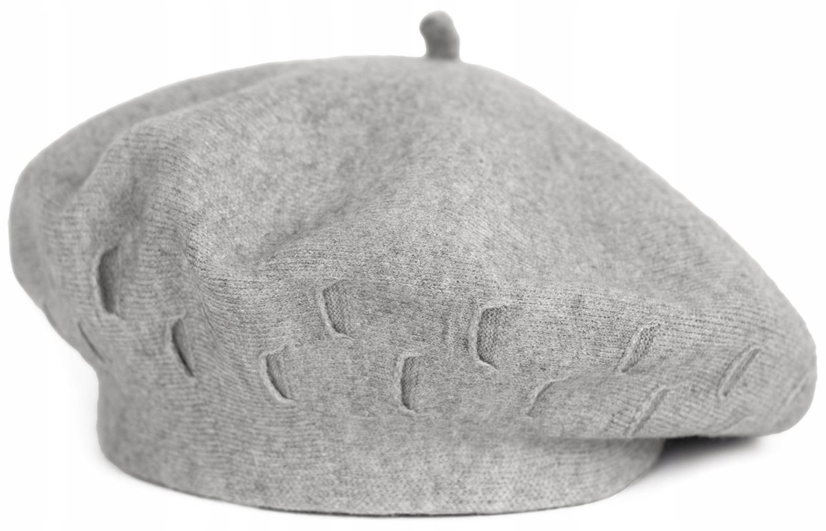 Dames Beret Milla - Klassiek, Elegant en Warm in Grijs