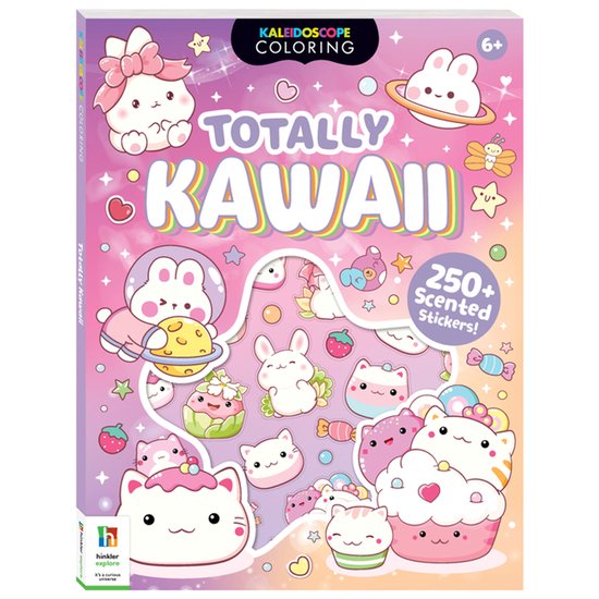 Kaleidoscope - Scented Sticker Coloring - Totally Kawaii - cover