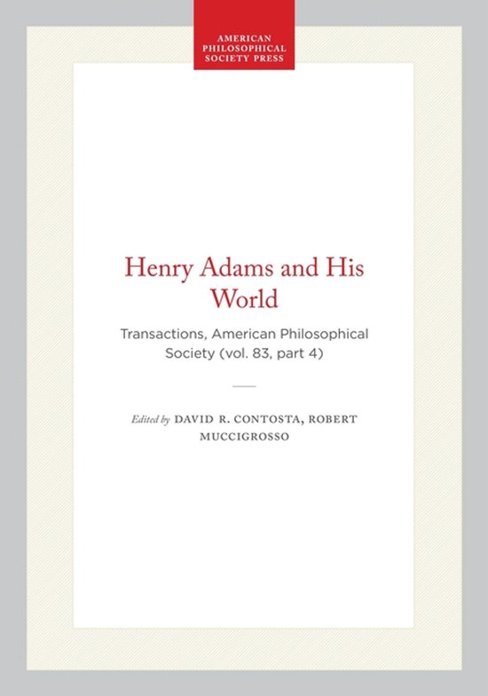 Transactions of the American Philosophical Society- Henry Ad ... - cover