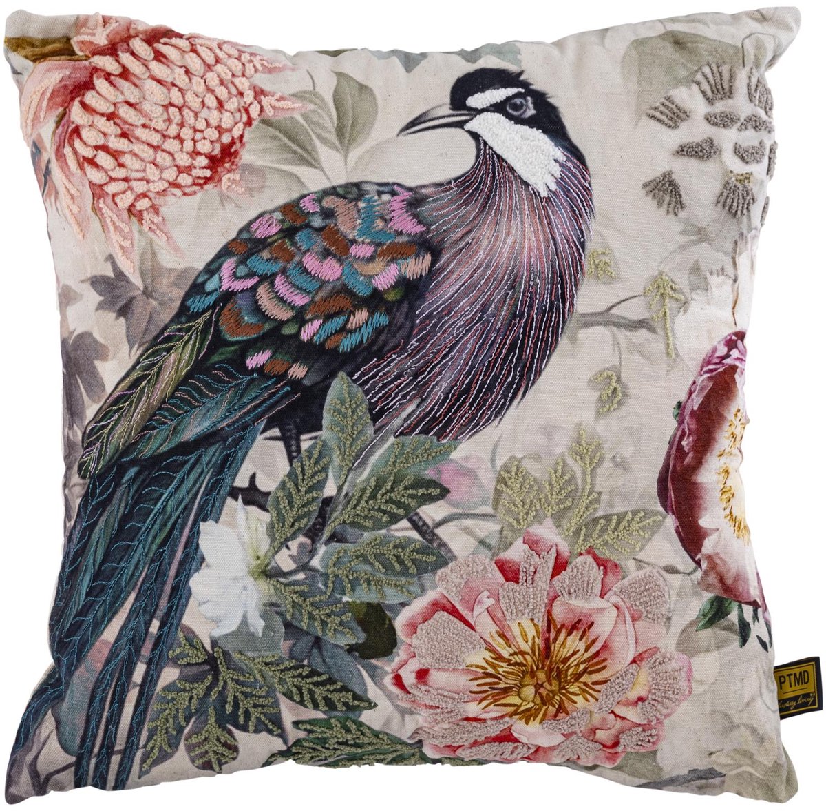 PTMD Sierkussen Loralee - Groen - 45x3x45cm
