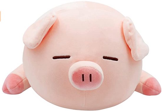 Gigicial Pluche Varken - Knuffel Varken - Zachte Pluche Stof & Meerdere Maten - 1 - Roze & Thuis/Kantoor