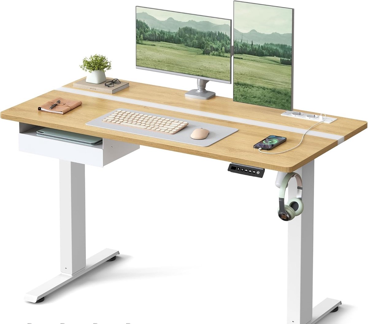 Luxe Bureau – Wit – 120x60 cm – Industrohome