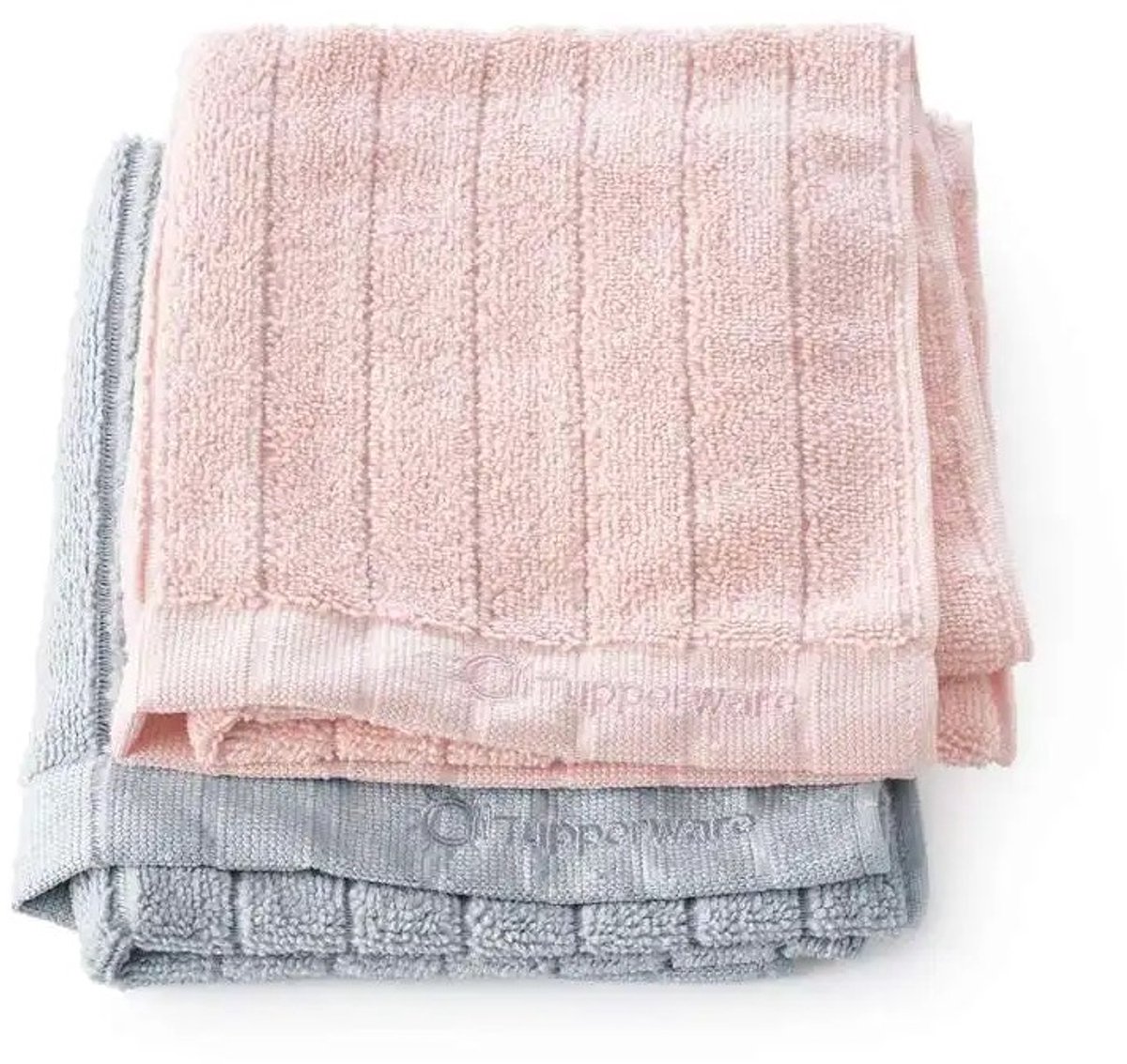 Tupperware Droogdoek 2 stuks 1xGrijs, 1xRoze