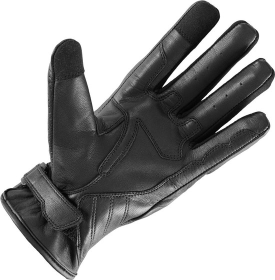 Büse Cafe Racer Zwarte Geperforeerde Handschoenen