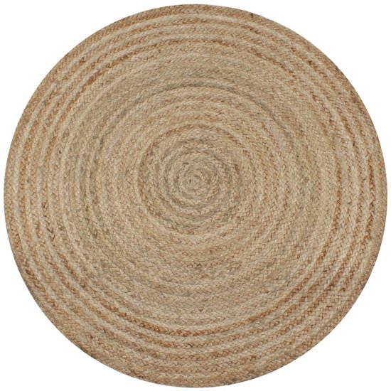 vidaXL Tapis d'environ 120 cm de jute tressée