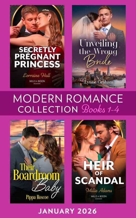 Mills & Boon e-Book Collections - Modern Romance January 2026 Books 1-4