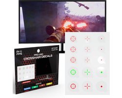 ProFPS Crosshair Stickers - 15 Stuks - Aim Assist voor PS5, Xbox & PC