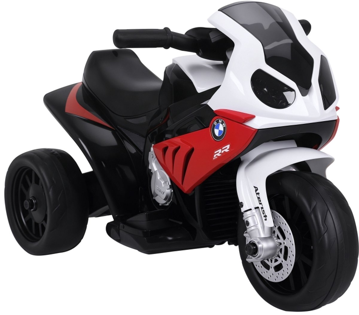 Officieel BMW S1000RR Driewieler, Elektrisch Motorfiets, Met Muziek en Werktuig, Veilig 2.5 km/h, Rood Design, Ideaal voor 1.5-3 Jaar, Binnen- en Buitengebruik