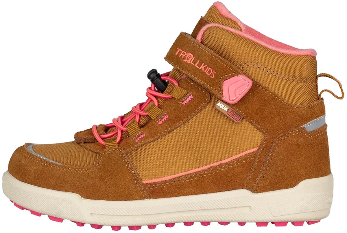 Trollkids Gryllefjord Mid Cut Wandelschoenen Jongens Meisjes Zalm