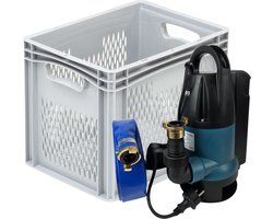 Deltaline Dompelpomp IPK + Slang 15 m - Dompelpomp / Waterpomp - Met Vlotter - 7500 l/h - 400W - Startklaar Pakket