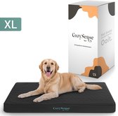 CozySense® Orthopedisch Hondenkussen 100 X 70 Cm – Maat XL - Waterdicht – Geschikt Als Benchkussen & Hondenbed - Wasbare Hoes - Zwart