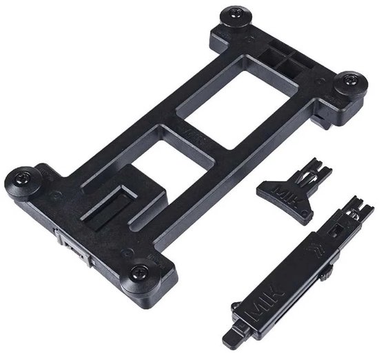 Plaque d'adaptation MIK 2.0, verrouillable, noire