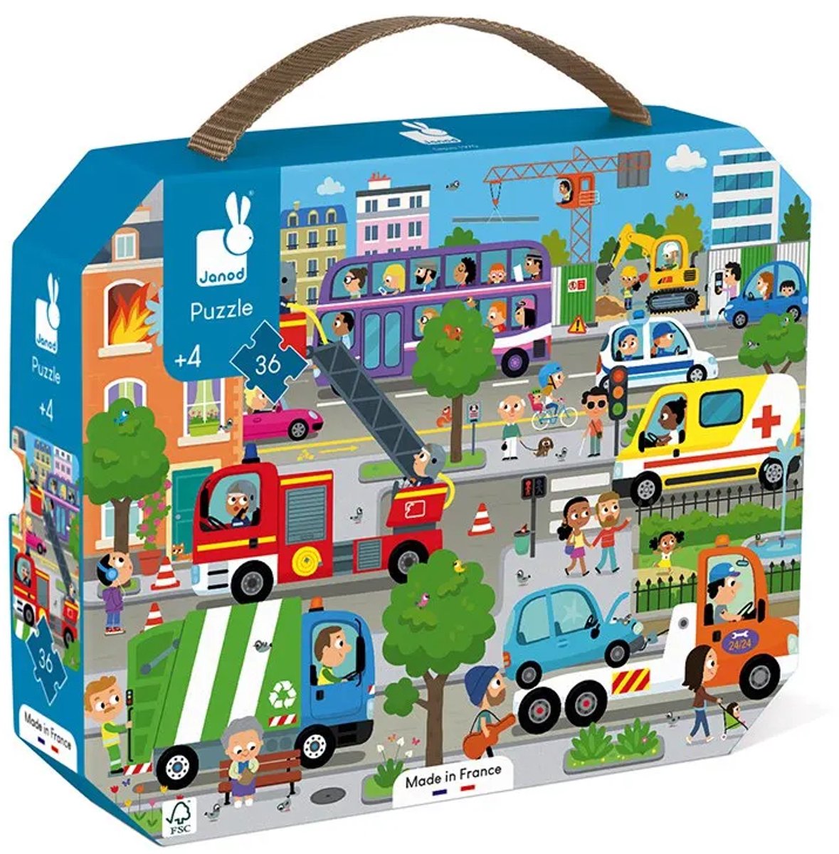 Janod - Puzzel - De stad — afbeelding 5