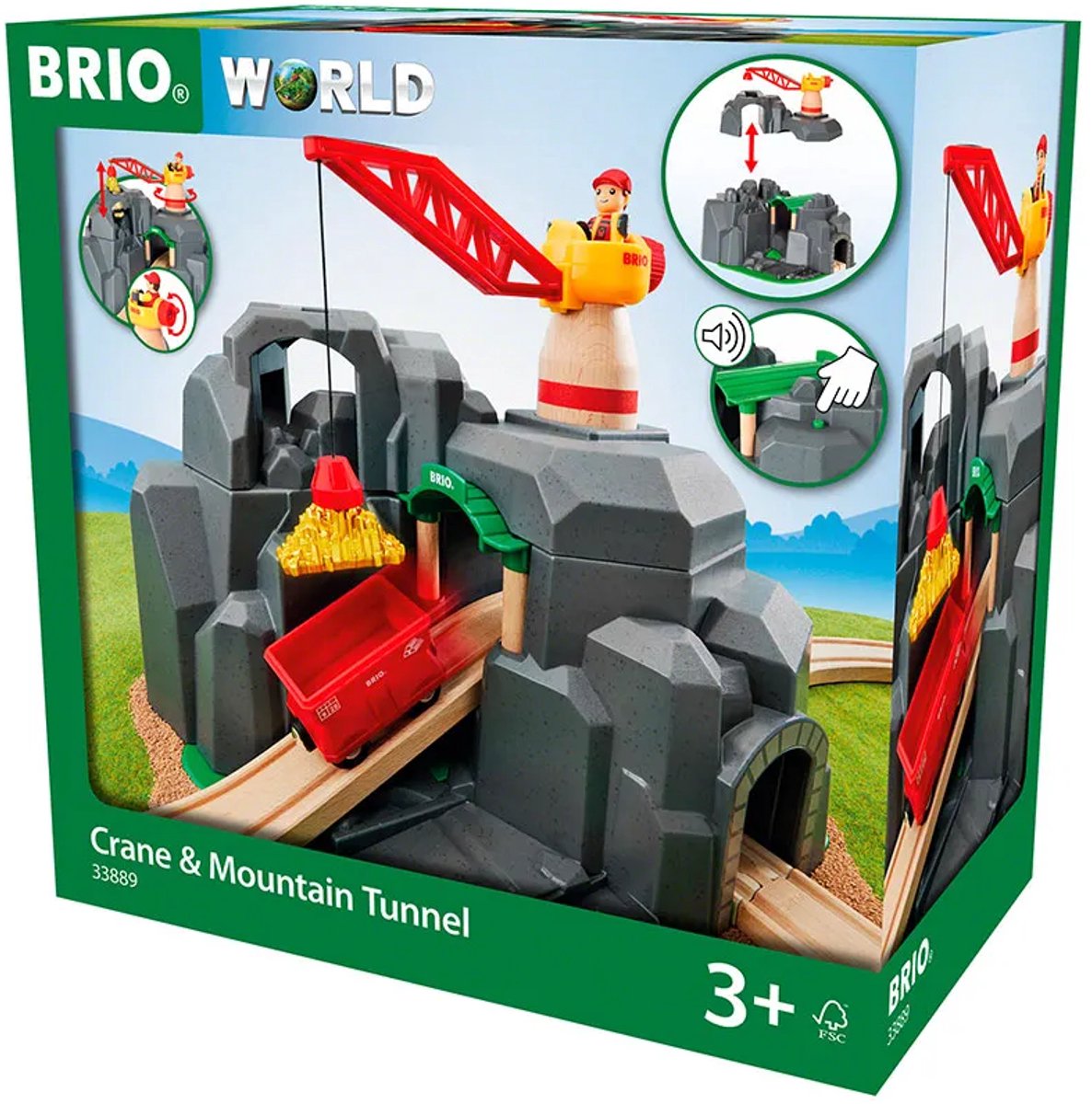BRIO Kraan en bergtunnel - 33889 — afbeelding 2