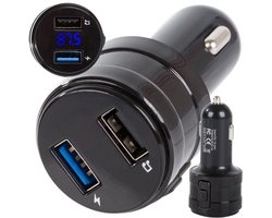 FM MP3 Bluetooth-zender, 2x USB-oplader