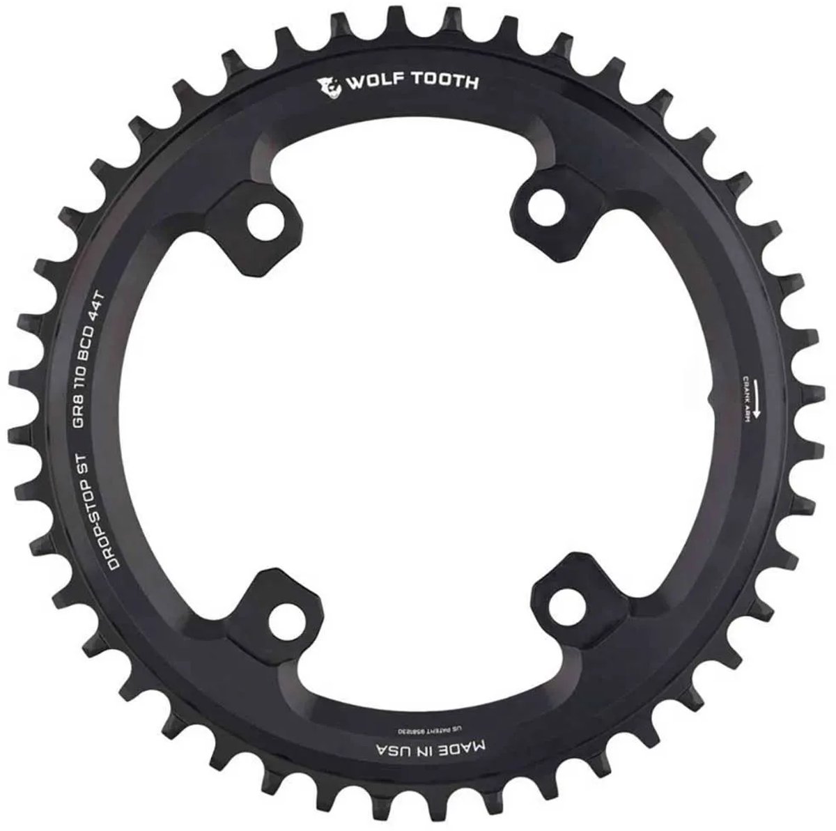 Wolf Tooth Grx Drop St Kettingblad Zilver 38t